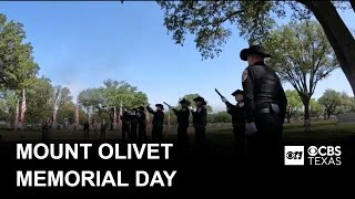 Memorial Day ceremony honors fallen service members at Mount Olivet Cemetery