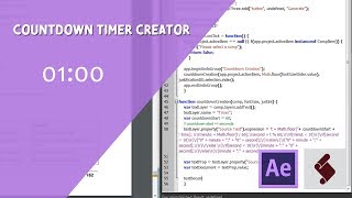 ExtendScript Tutorial: Countdown Timer Script