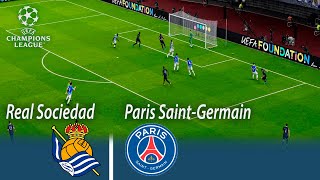 Real Sociedad  vs Paris Saint-Germain - Round of 16 - UEFA Champions League 2023/24 | Gameplay | HD