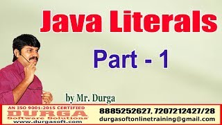 Java 11 tutorials | Java Literals Part - 1| by Durga Sir