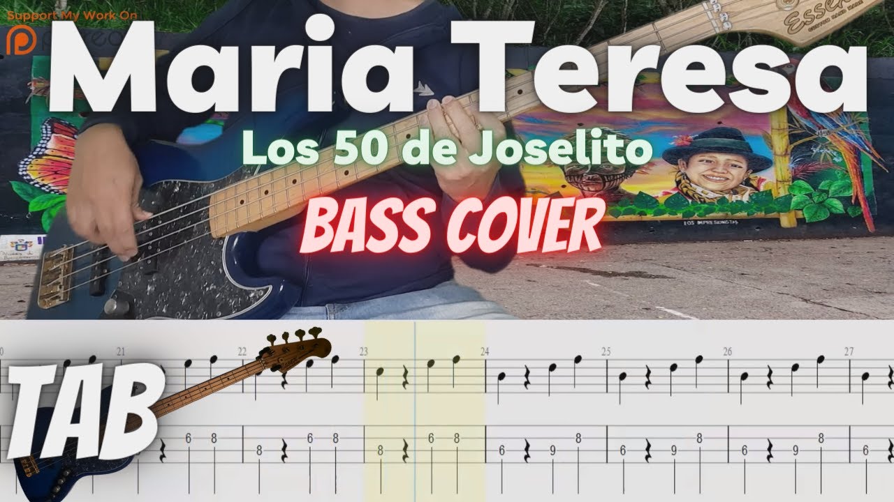 Los 50 De Joselito - Maria Teresa //Bajo Electrico Cover Tabs - YouTube