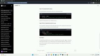 python json loop through array
