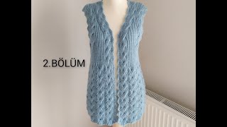 Part 2. Stylish checkered twisted vest model with all its details