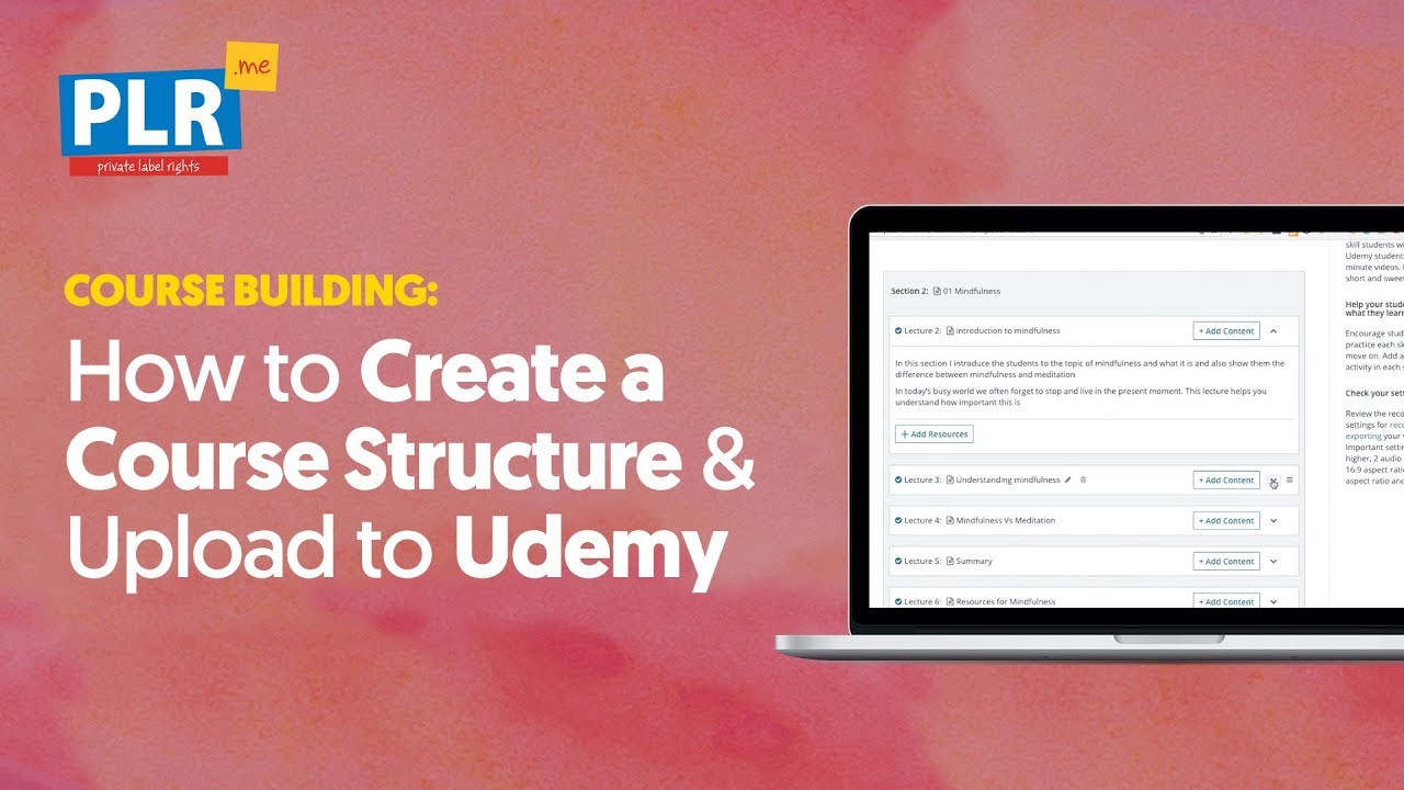 How To Create A Course Structure And Upload To Udemy - YouTube