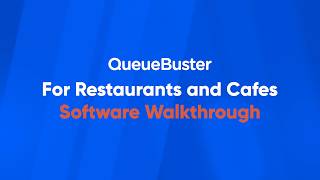 QueueBuster For Restaurants & Cafes | Software Walkthrough