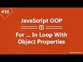 Learn JavaScript OOP in Arabic #10 - For In Loop With Object Properties
