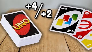 UNO +4 UND +2 KARTEN (OFFIZIELL) - Spielregeln TV (Spielanleitung Deutsch) - Mattel Aktionskarten