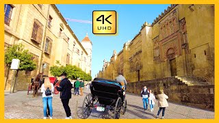 [4kspain] 4KでのCORDOBA 2023シティウォーク、グレートモスク、歴史的中心部、ローマ橋4K