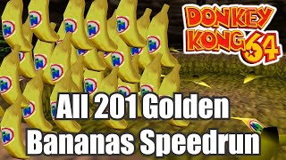 Donkey Kong 64 - All 201 Golden Bananas in 4:00:56