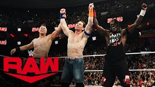 John Cena makes a surprise return to partner with Awesome Truth: Raw highlights,