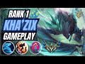 [Rank 1 Kha'zix] How to smurf in your elo on Kha'zix | Kaido w/ Commentary