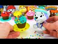 Learn Colors with Paw Patrol Cupcakes and Pororo the Little Penguin Toy Bus!