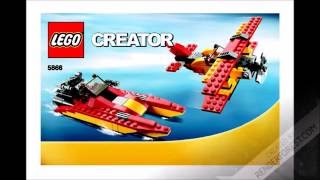 Lego Creator Rotor Rescue 3-In-1 Helicopter/Biplane/Speedboat 5866 Instructions DIY Book  2