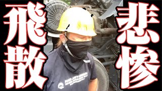 【ガチ】大型トラックのオイル交換で【パニック】になりました。#shorts