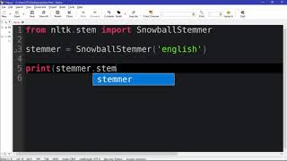 Python Natural Language Processing with NLTK #9 - Stemming words with NLTK