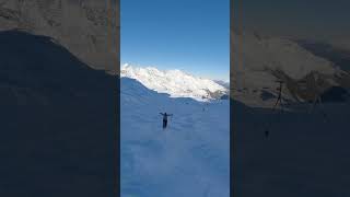 Tutorial on how to ski moguls #skitok #snowboarding #shorts