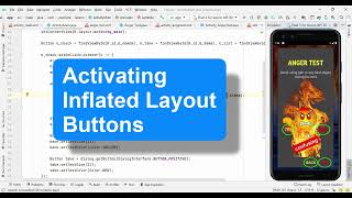 Activating Button on Inflated Layout Android Studio Java.