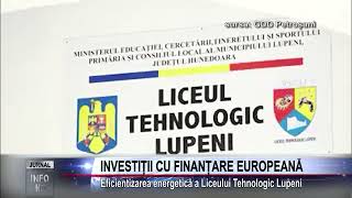 INVESTIȚIE CU FINANȚARE EUROPEANĂ