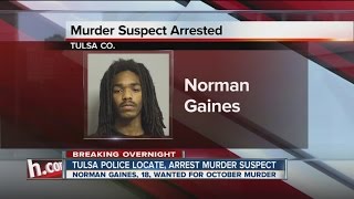 Tulsa police locate, arrest murder suspect