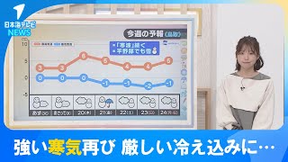 【町田気象予報士解説】強い寒気再び　ふぶきで見通しが悪くなる恐れも　路面の凍結にも注意