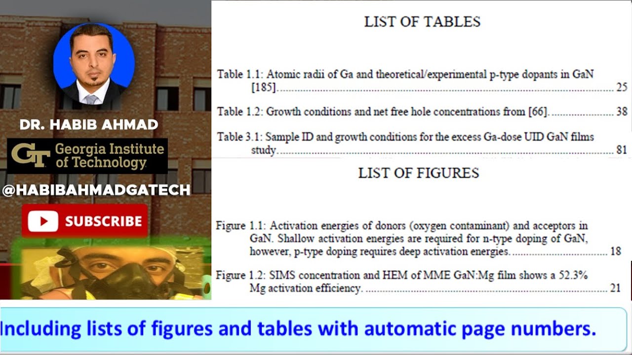 Guide To Adding Lists Of Tables And Figures In Your Thesis Or