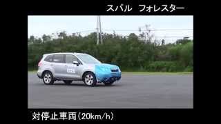 フォレスタ―：被害軽減ブレーキ試験 CCRs20km/h