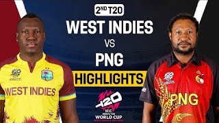 West Indies Vs Papua New Guinea ICC World cup 2024 Match Highlights | WI VS PNG 2024