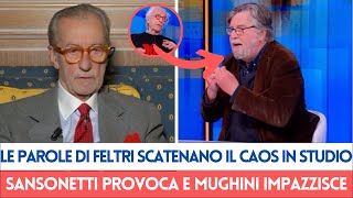 Feltri Usa Parole che Scatenano il Caos e Mughini va fuori controllo con Sansonetti