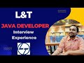 L&T Java Developer Interview Experience for 4+ years ! Very Important Java Coding Question covered