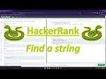 HackerRank (Python): Find a string
