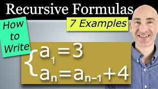 Recursive Formulas - How to Easily Write (Tips & Techniques)