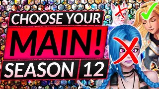 How to Pick Your PERFECT MAIN in Season 12 - BEST Champions (ALL ROLES) - LoL Guide