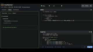 Codewars Python Array Deep Count 6kyu solution