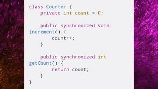 CS3391 UNIT 3 Synchronization in java @EngineeringMasteryMadeSimple