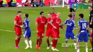 Diego Costa vs Steven Gerrard ( Chelsea vs Liverpool 1-0 ) Semi-Final Capital One Cup 2015