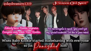 When Baby Kookie started misbehaving with everyone so Jin punished him [Jungkook One Shot]