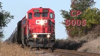 CP 5005 East, an SD30C-ECO Leading an Ethanol Train on 10-13-2013