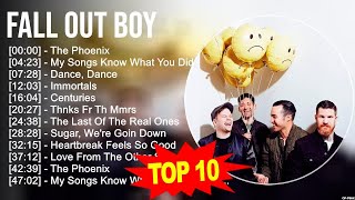 Fall Out Boy 2023 MIX ~ Top 10 Best Songs ~ Greatest Hits ~ Full Album