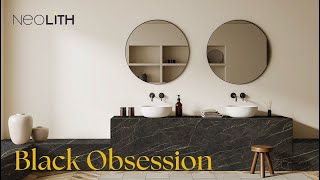 Enchanting Neolith Black Obsession Moroccan Elegance with Bold Veining for New Spaces