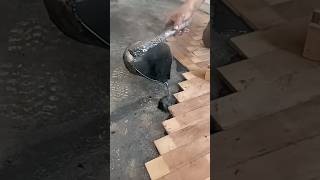 Decoration method with wood instead of tiles on the floor or floor