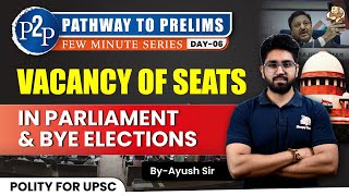 How Vacancies in Parliament Lead to Bye-Elections | Explained || UPSC Prelims 2025