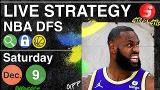 NBA DFS Strategy Saturday 12/9/23 | DraftKings & FanDuel NBA Lineup Picks