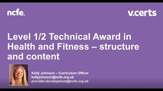LEGACY – Level 1/2 Technical Award in Health and Fitness - Structure and Content