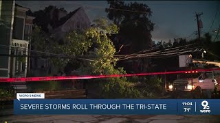It was a hot, humid and stormy Sunday in Cincinnati; thousands still without power