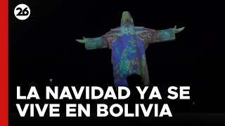 BOLIVIA | Los preparativos de navidad iluminan Cochabamba gracias al Cristo de la Concordia