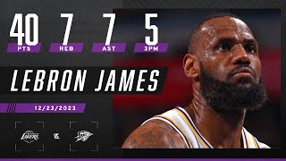 LeBron James’ 1st 40-PT game this season 🙌 | NBA on ESPN