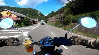 【Royal Enfield Bullet 500 EFI】 Waterfall in the mountains of Japan.