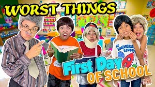 Worst Things First Day of School - Funny Skits : Back to School  // GEM Sisters