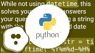 How to create a file name with the current date & time in Python?