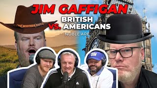 "British vs. Americans" - Jim Gaffigan Stand up REACTION!! | OFFICE BLOKES REACT!!